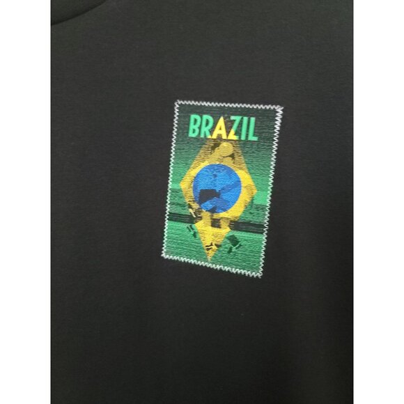 Puma Brazil Copa Americat7 Black-Kelly Green NEW LVLS Soccer Shirt Men's Sz XXL - Picture 3 of 9